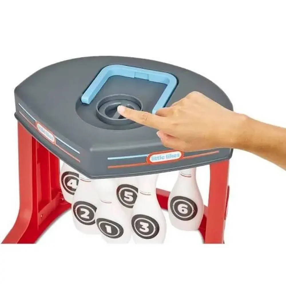 Little Tikes My First Bowling Set 6 Pin With Easy Reset Button 2 Original Balls